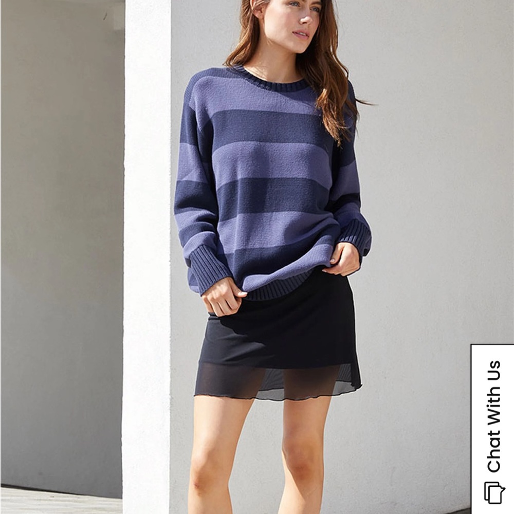 Brandy Melville John Galt blue striped sweater